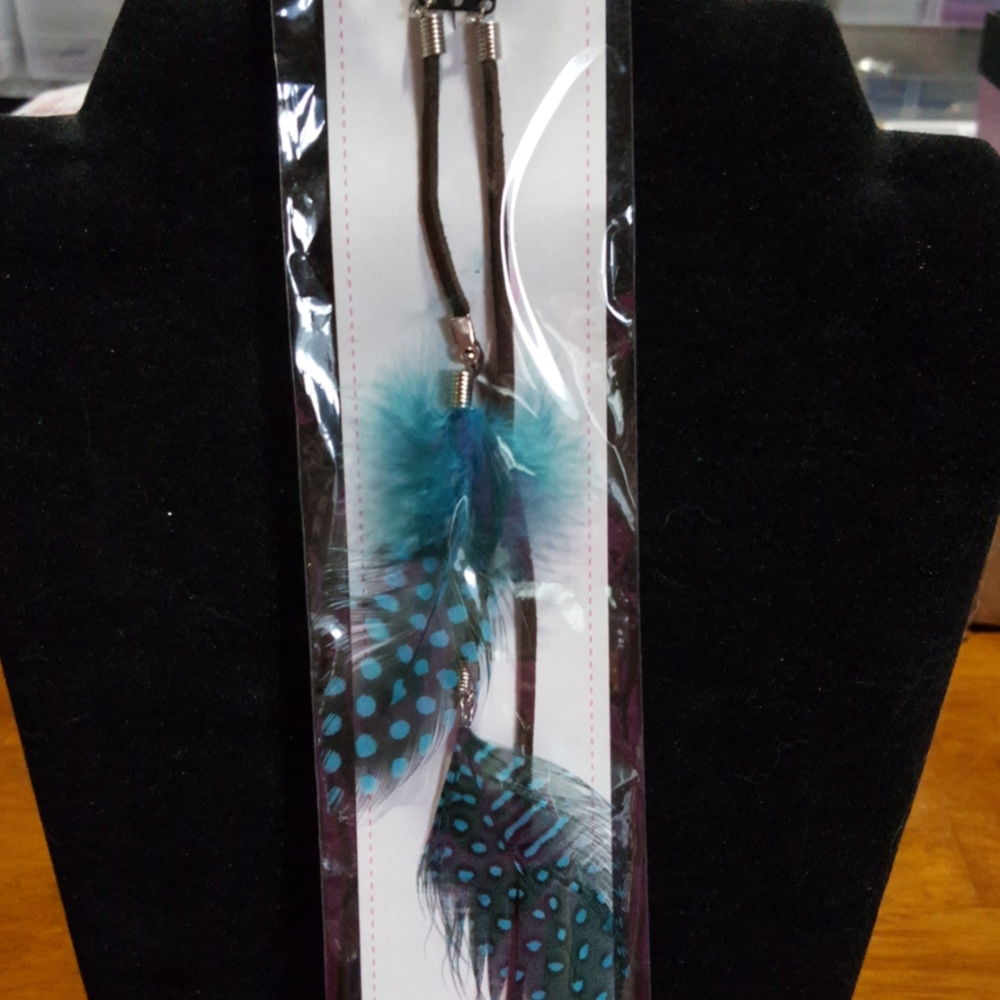 Boho Feathered Hair Clip